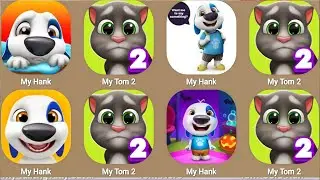 My Talking Hank vs My Talking Tom 2 new update Game Play...