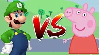 M.U.G.E.N. REQUEST | Luigi vs Peppa Pig | Super Mario vs Peppa Pig