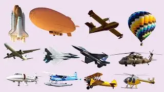 Learn AIR TRANSPORT Names for ALL in English | Easy English Air Transport