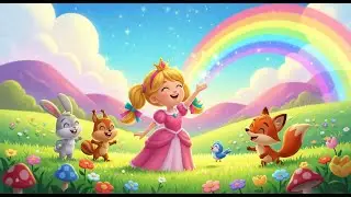 Princess & The Rainbow | Popular Nursery Rhyme For Kids | Sing Along With Kids