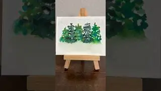 Игра с акварелью 🌲 | Спокойная, свободная живопись, аналоговые хобби и уютная атмосфера в стиле 