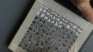 ZenTangle art step by step: Finding peace in every line and curve