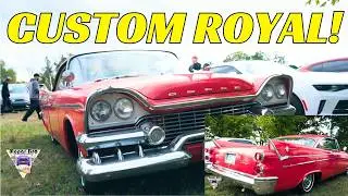 dodge custom royal at the classic car show