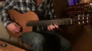 Rick Turner renaissance nylon string guitar demo - apogee jam plus