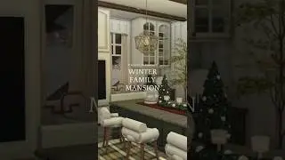 Bloxburg 2 Story Realistic Winter Family Mansion ❄️🎄 #bloxburg #roblox #bloxburghousebuild