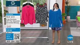 G by Giuliana OffTheShoulder Smocked Blouse