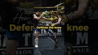 how to defense the knee. no clinch #muaythai #muaythaibasics #muaythaitechnique