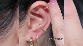 Velney Jewelry | Ear Stack Idea With 2 Piercings