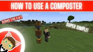 Minecraft Java - How to Use a Composter - Super Simple!!