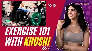 Khushi Kapoor Shows How To Stay Fit By Lifting 200 Kgs While Doing Hip Thrusts | Fitness Lessons 101