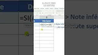 EXCEL - Utiliser la formule SI (Condition avec 2 possibilit&eacute;s)