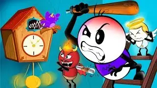 Tg Tf Ticking Clock Pencilmation Devil Vs Angel animation Cartoons