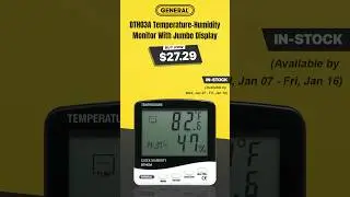 In Stock | General Tools DTH03A Temp Humidity Monitor | Authorized Distributor | KPaul-Veteran Owned