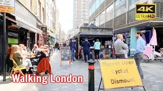🇬🇧 London ReOpens 2021 | Berwick Street Market | Walking London [4K] *49