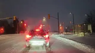 Driving in a Snowstorm during Polar Vortex | Ontario Road  (Part 2)