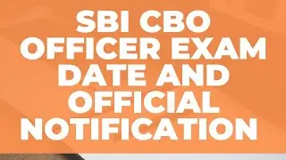 SBI Circle Based Officer notification |SBI CBO 2021 | vacancy & eligibility #sbicbo #sbi #prelims