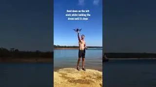 How to hand land DJI drone #australia #dji #mavic3 #drone #travel #epic #beach #drones #perth