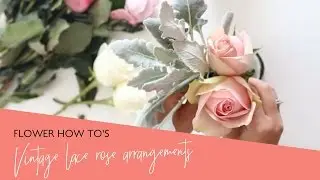 How to: Vintage lace wrapped vases