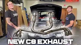 C8 Corvette Stingray 6.2L MRT Exhaust - Installation/Review #C8 #exhaust #mrt