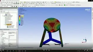 ☑️ Wood/Metal Stool - Ansys workbench