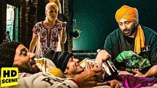 अबे कहा जा रहा है ? अपनी बीबी से मार खाने | Sunny Deol, Bobby Deol, Anupam Kher Funny Action Scene