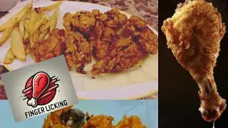 KFC Chicken recipe at home...  It was actually finger licking good... #kfcchicken