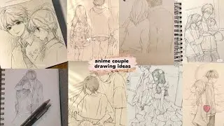 cutee couples drawings ideas|anime drawings|anime couple drawings#drawingsforbeginners