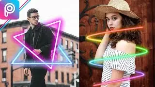 Neon Spiral Glowing effect | PicsArt editing tutorial | Help in Tamil