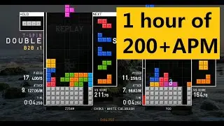 [TETR.IO]  - 1 hour of 200+APM  games