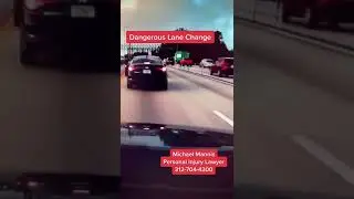 Dangerous Lane Change - Who's at Fault? #shorts