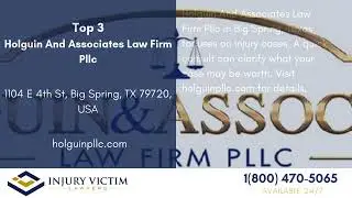 Top 3 Personal Injury Lawyers Big Spring