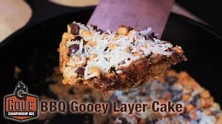 How to Make Dessert on a Weber Kettle - BBQ Gooey Layer Cake using a Cast Iron