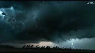 my first ai generated video of a storm made with luma ai