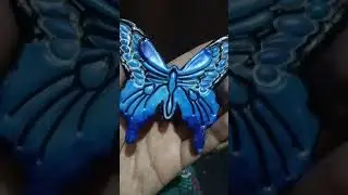 Butterfly with Clay.#art #clay #painting