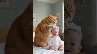 Cat saving a child #animation #ai #animatedstories #kids #trending #ai #animatedcartoon #story #love