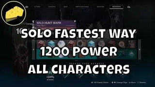 Solo Fastest Way 1200 Power All 3 Characters - How To Blue Farm Guide Beyond Light