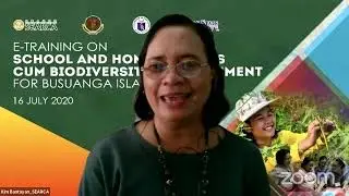 Session 3: E-training on School and Home Gardens cum Biodiversity Enhancement for Busuanga Island