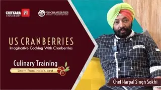 Chef Harpal Singh Sokhi during the US Cranberry Culinary Training Program at Chitkara University