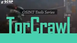 OSINT TOOL SERIES - Torcrawl