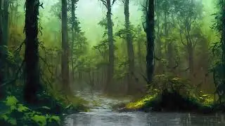 Anime Forest With Gentle Rain To Cure Your Anxiety, Calming Rain Sounds To Help You Relax