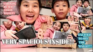 FILIPINA LIFE IN CANADA:MY FIRST EVER COACH WALLET | UNBOXING WITH MY SON | novie tube vlog 2020