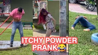 Itchy powder prank😂💪