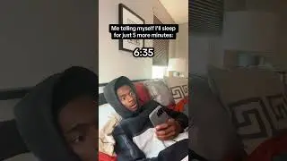 Me telling myself I&rsquo;ll sleep for 5mins 💀