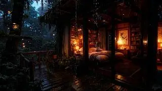 M002 702 2k cRain Sounds + 528Hz Solfeggio Frequency | Deep Sleep & Anxiety Relief in the Forest