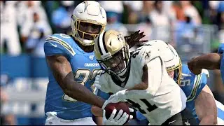 Madden 20 Gameplay - New Orleans Saints vs Los Angeles Chargers - Madden NFL 20