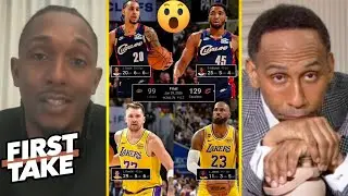 FIRST TAKE | The Lakers are TRASH! - Lou Williams mocks Stephen A. after LeBron fail to Cavs 129-99
