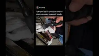 Trigger controlled TIG welding uses a torch mounted control instead of a foot #history #explosion