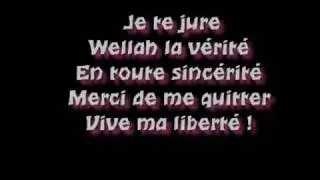 oulahlo paroles de vive ma liberte