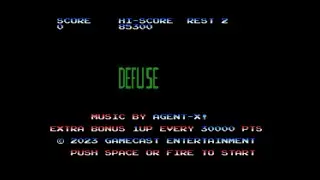Defuse (MSXdev23 #10 Disqualified) v1.0. MSX. Gamecast Entertainment 2023. Long Playthrough