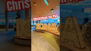 Christmas has arrived here on P&O Iona! The ship looks magnificent! #cruise #cruiseship #iona #xmas